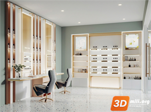 Cosmetic Store Skp Files 